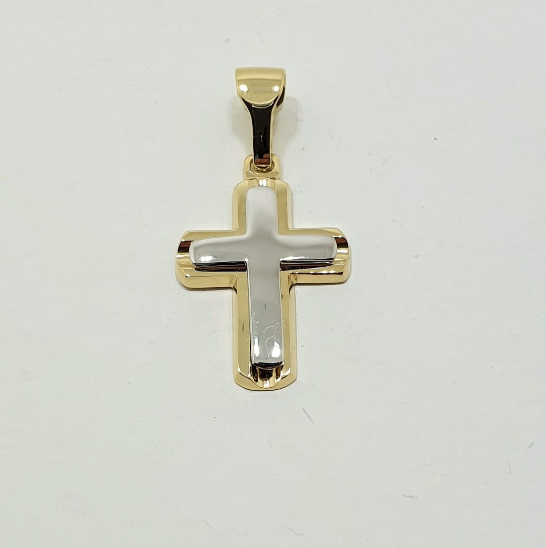 9ct two tone gold cross | CK Jewellery & Watches